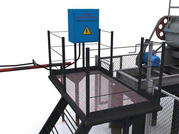 oil pump jack 3d max - Oil pump-jack by cherezoff