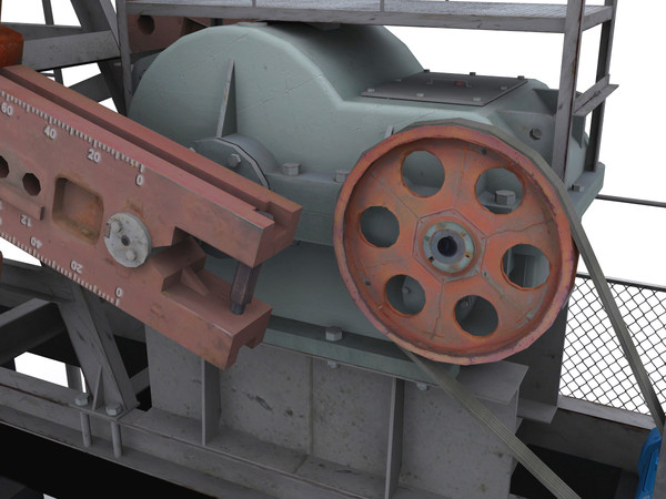 oil pump jack 3d max - Oil pump-jack by cherezoff