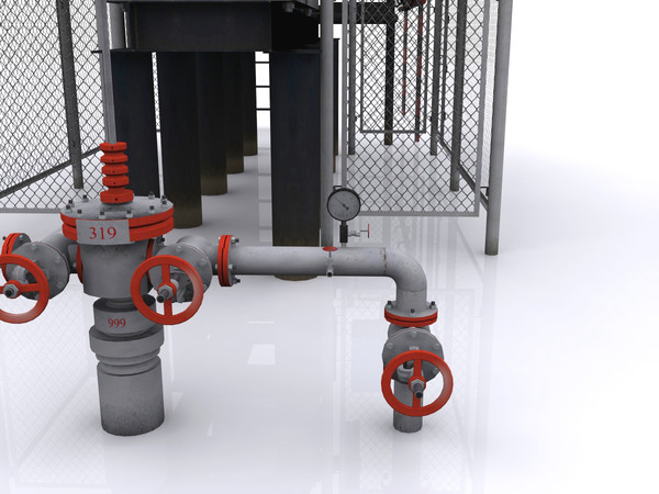 oil pump jack 3d max - Oil pump-jack by cherezoff