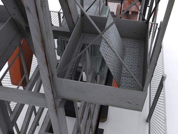 oil pump jack 3d max - Oil pump-jack by cherezoff