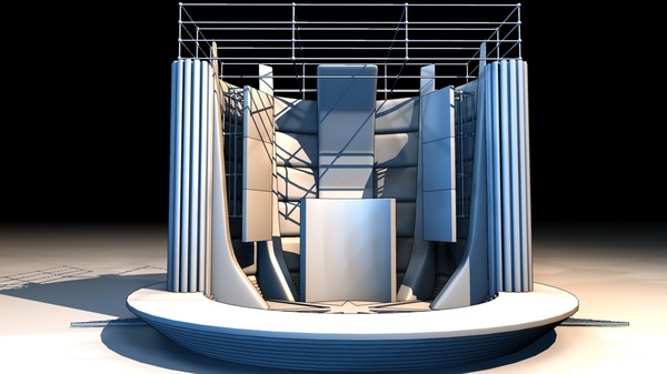3dsmax concert stage - Concert Stage... by KeremGogus
