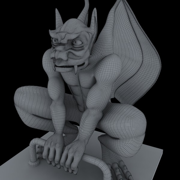 free obj mode gargoyle statue - Gargoyle by csirkeFrs