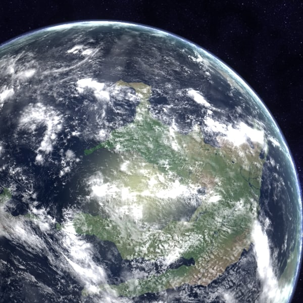 ordovician earth 3d model - Late Ordovician Earth... by MichaelTaylor3D