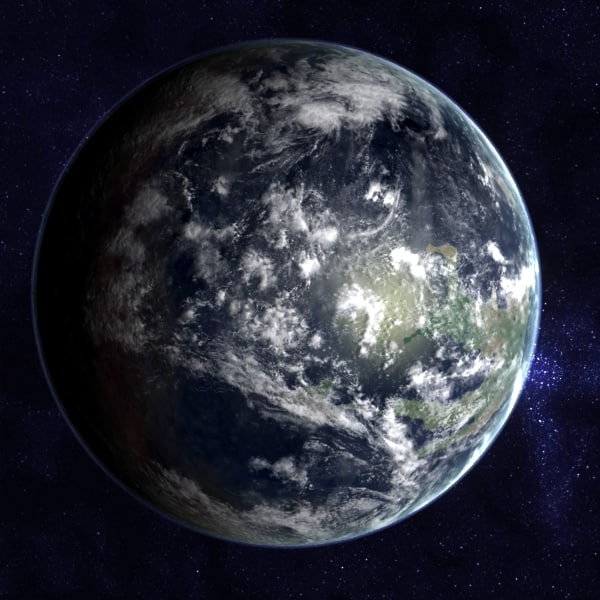 ordovician earth 3d model - Late Ordovician Earth... by MichaelTaylor3D