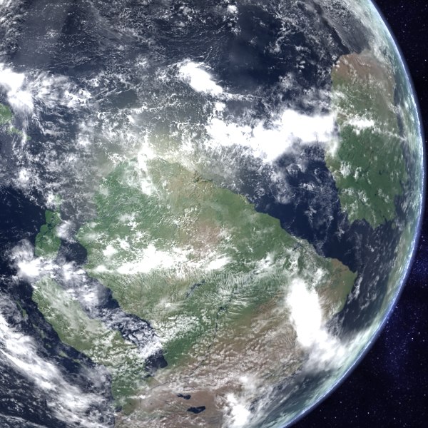 cretaceous earth late 3d max - Late Cretaceous Earth by MichaelTaylor3D