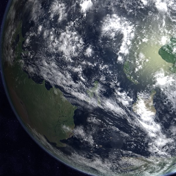 maya cambrian earth late - Late Cambrian Earth... by MichaelTaylor3D