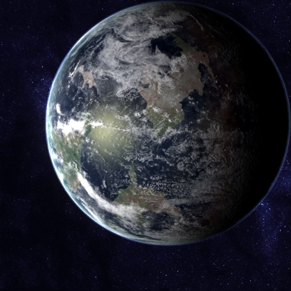ordovician earth 3d model - Late Ordovician Earth... by MichaelTaylor3D