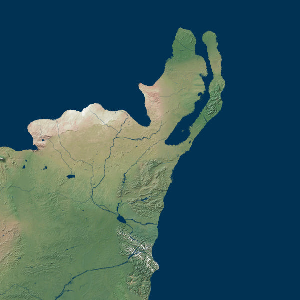 ordovician earth 3d model - Late Ordovician Earth... by MichaelTaylor3D