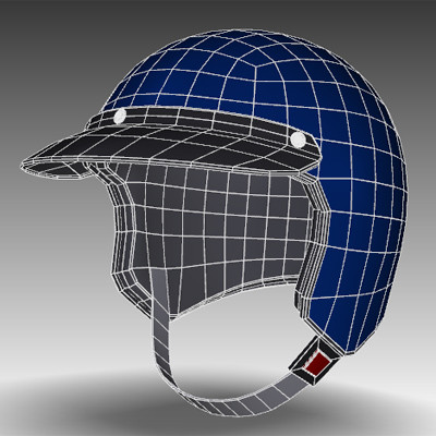 helmet 3ds - Open Helmet by mostlysquare