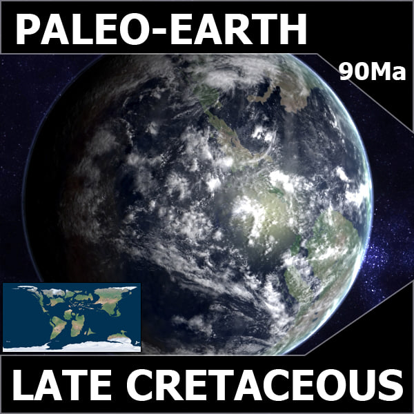 cretaceous earth late 3d max - Late Cretaceous Earth by MichaelTaylor3D