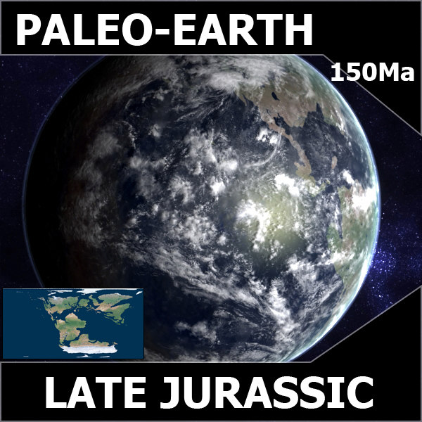 3d model jurassic earth late - Late Jurassic Earth... by MichaelTaylor3D