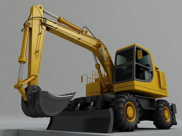 excavator 3d model - EXCAVATOR... by dboxx