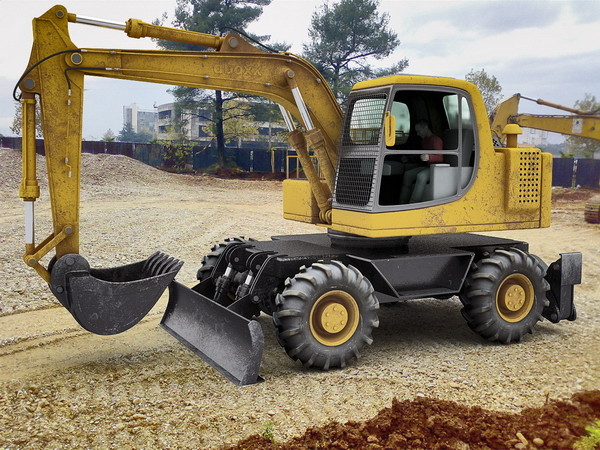 excavator 3d model - EXCAVATOR... by dboxx