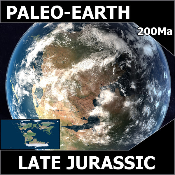 jurassic earth early 3d c4d - Early Jurassic Earth c4d... by MichaelTaylor3D