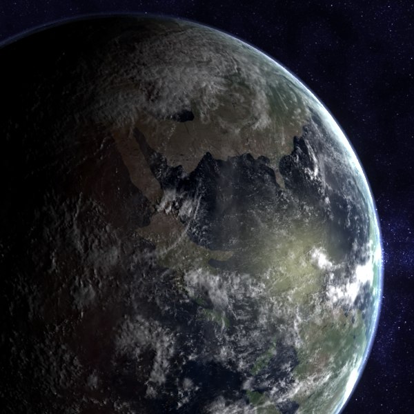 cretaceous earth middle max - Middle Cretaceous Earth (2)... by MichaelTaylor3D