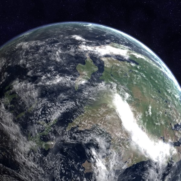 devonian earth middle 3d model - Middle Devonian Earth by MichaelTaylor3D