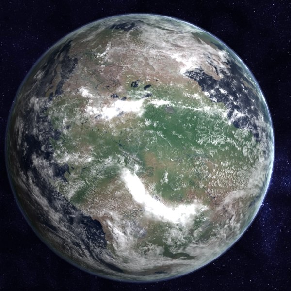 triassic earth late 3d model - Late Triassic Earth by MichaelTaylor3D