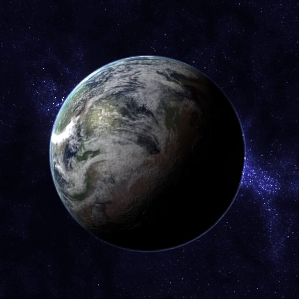 devonian earth middle 3d model - Middle Devonian Earth by MichaelTaylor3D