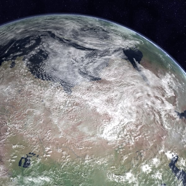 3d model triassic earth middle - Middle Triassic Earth by MichaelTaylor3D
