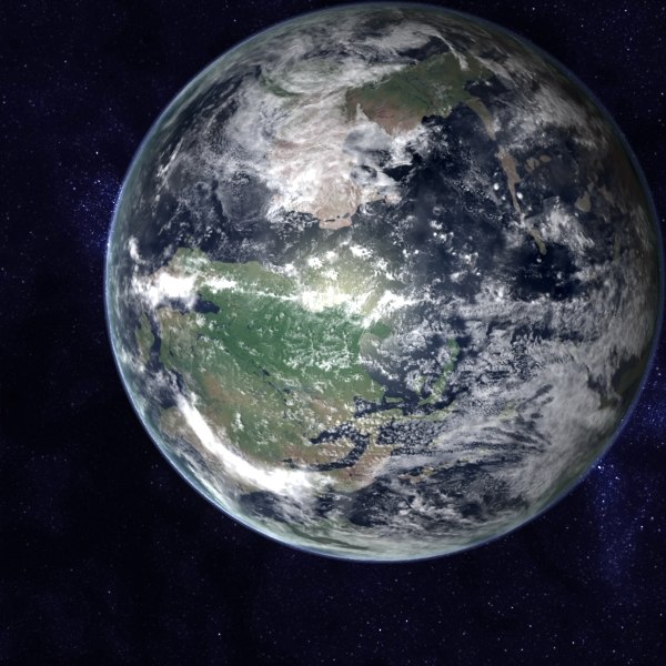 devonian earth middle 3d model - Middle Devonian Earth by MichaelTaylor3D