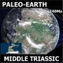 3d model triassic earth middle