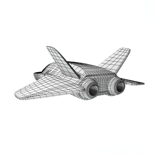 lightwave space fighter jet - Space Fighter by PolyTron