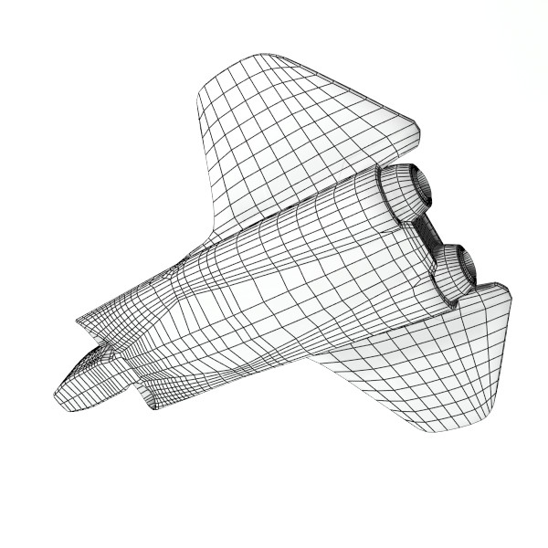 lightwave space fighter jet - Space Fighter by PolyTron