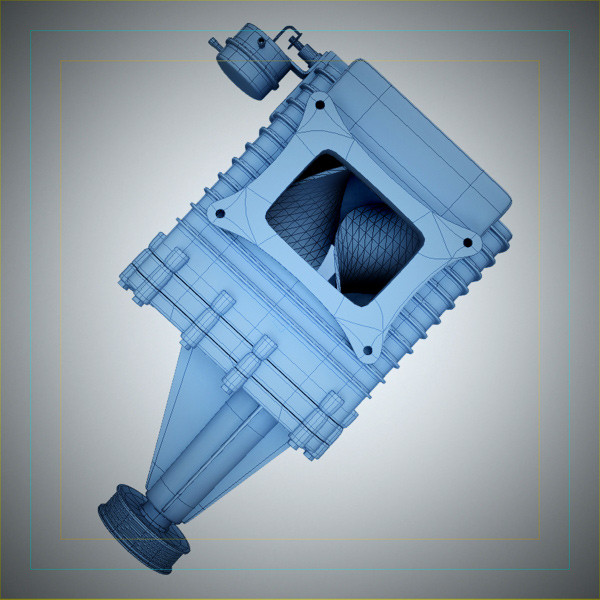 3d generic supercharger model - Generic Supercharger by QLEE