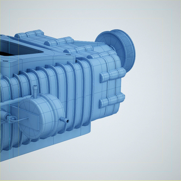 3d generic supercharger model - Generic Supercharger by QLEE