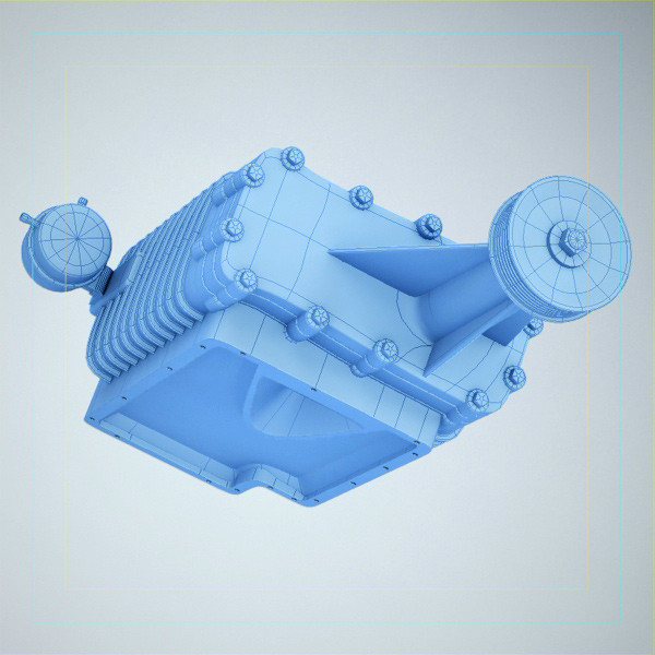 3d generic supercharger model - Generic Supercharger by QLEE