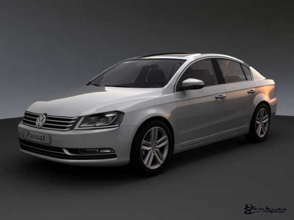 volkswagen passat sedan 2011 3d model - Volkswagen Passat Sedan 2011... by rburlea