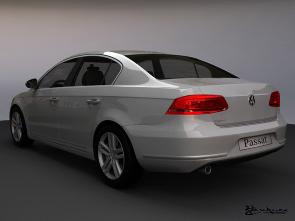 volkswagen passat sedan 2011 3d model - Volkswagen Passat Sedan 2011... by rburlea