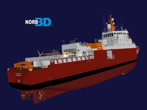 polar ship maximiano 3d model - NPo Alte.Maximiano... by NORB3D
