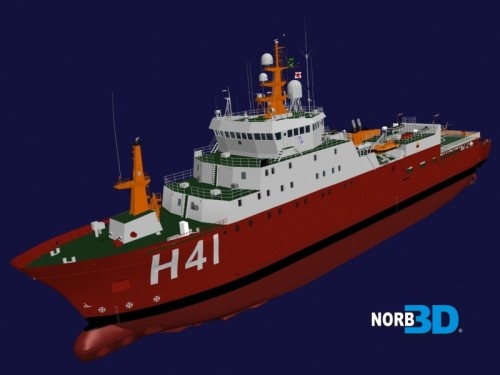 polar ship maximiano 3d model - NPo Alte.Maximiano... by NORB3D