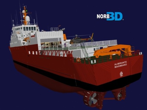 polar ship maximiano 3d model - NPo Alte.Maximiano... by NORB3D