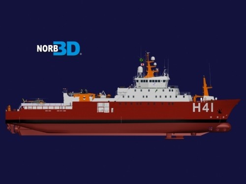 polar ship maximiano 3d model - NPo Alte.Maximiano... by NORB3D