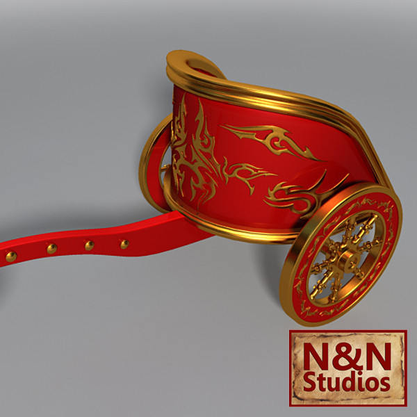 roman war chariot 3d model - Roman War Chariot by NandN_Studios