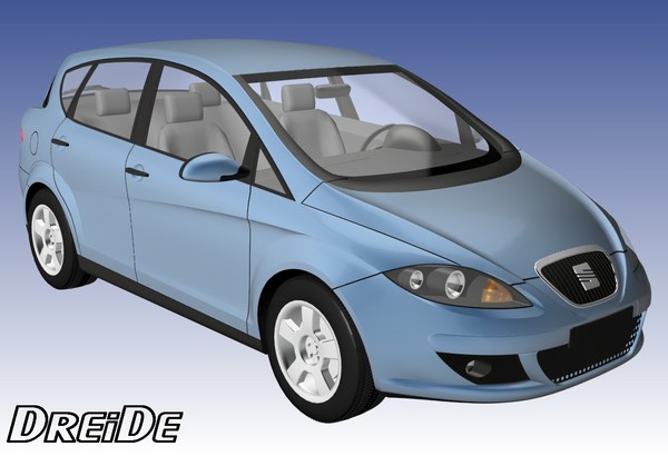 seat toledo 3d model - Seat Toledo by DreiDe