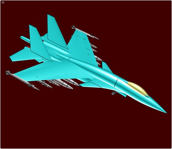 3ds max sukhoi su-37 terminator assembly - Sukhoi Su-37 Terminator Assembly Model by RodgerSaintJohn
