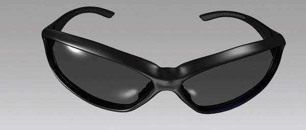 3d model bobster charger sunglasses - Sunglasses, Bobster Charger by Stealth Modeler