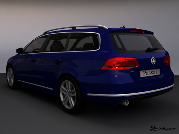 volkswagen passat estate 2011 3ds - Volkswagen Passat Estate 2011 by rburlea