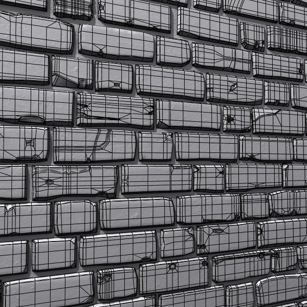 3d model brick wall 02 - Bricks wall #02... by Sunnncho