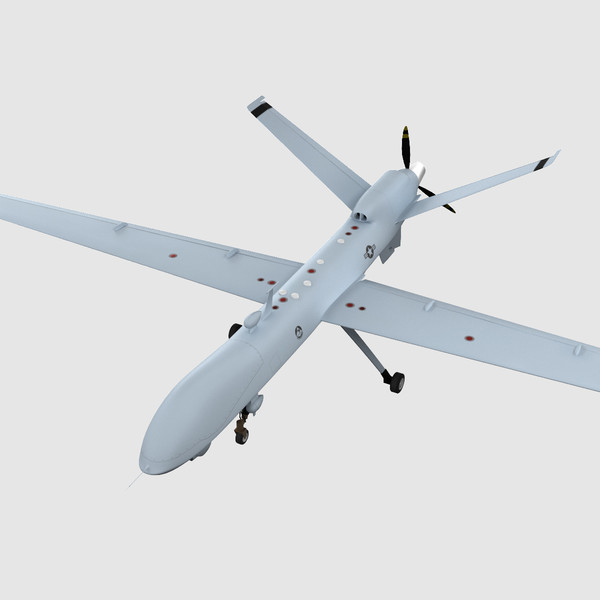 mq-9 reaper 3d model - MQ-9 Reaper 2 by 3d_molier