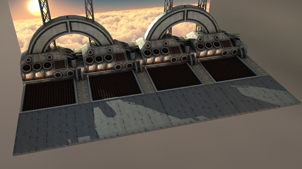 futuristic bridge environment scene 3d c4d - Futuristic Bridge Environment by KeremGogus