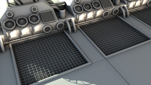 futuristic bridge environment scene 3d c4d - Futuristic Bridge Environment by KeremGogus