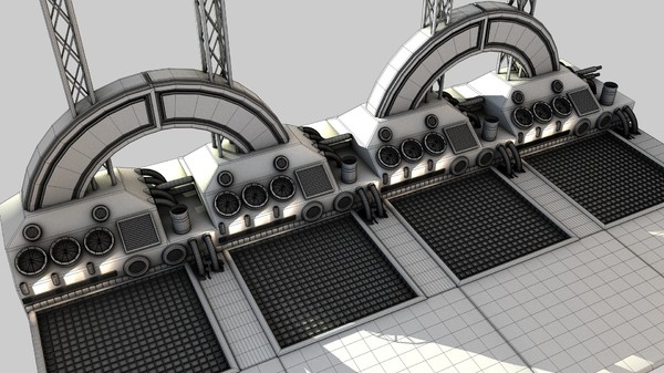 futuristic bridge environment scene 3d c4d - Futuristic Bridge Environment by KeremGogus
