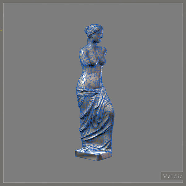 venus hi 3d model - Venus hi poly + low poly by valdic