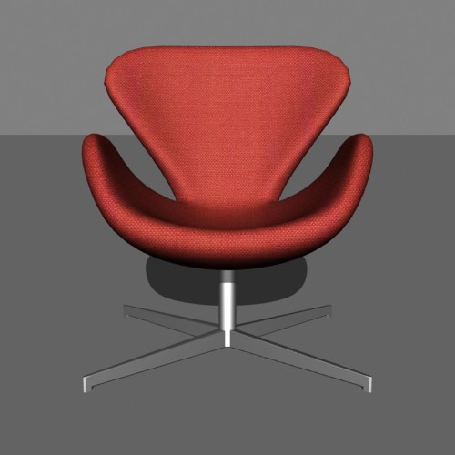 3d swan chair model - Swan Chair by mostlysquare