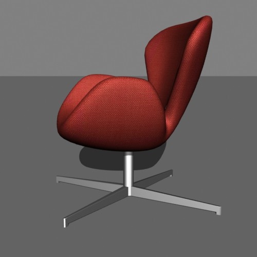 3d swan chair model - Swan Chair by mostlysquare