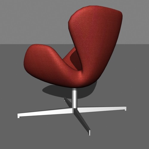 3d swan chair model - Swan Chair by mostlysquare